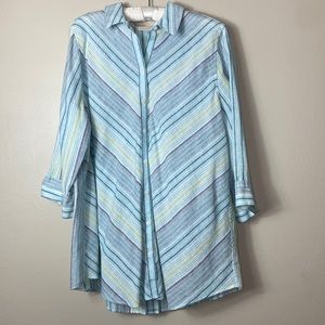 chico’s 3/4 sleeve linen tunic size large (3 chico’s sizing)